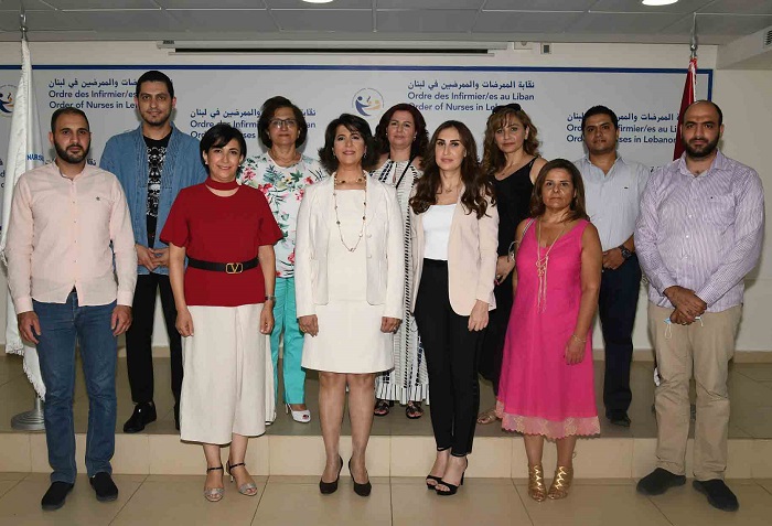 Photo 2 - President with council - Order of Nurses in Lebanon